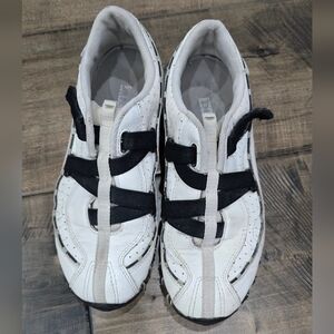 Diesel White and Black Sneakers